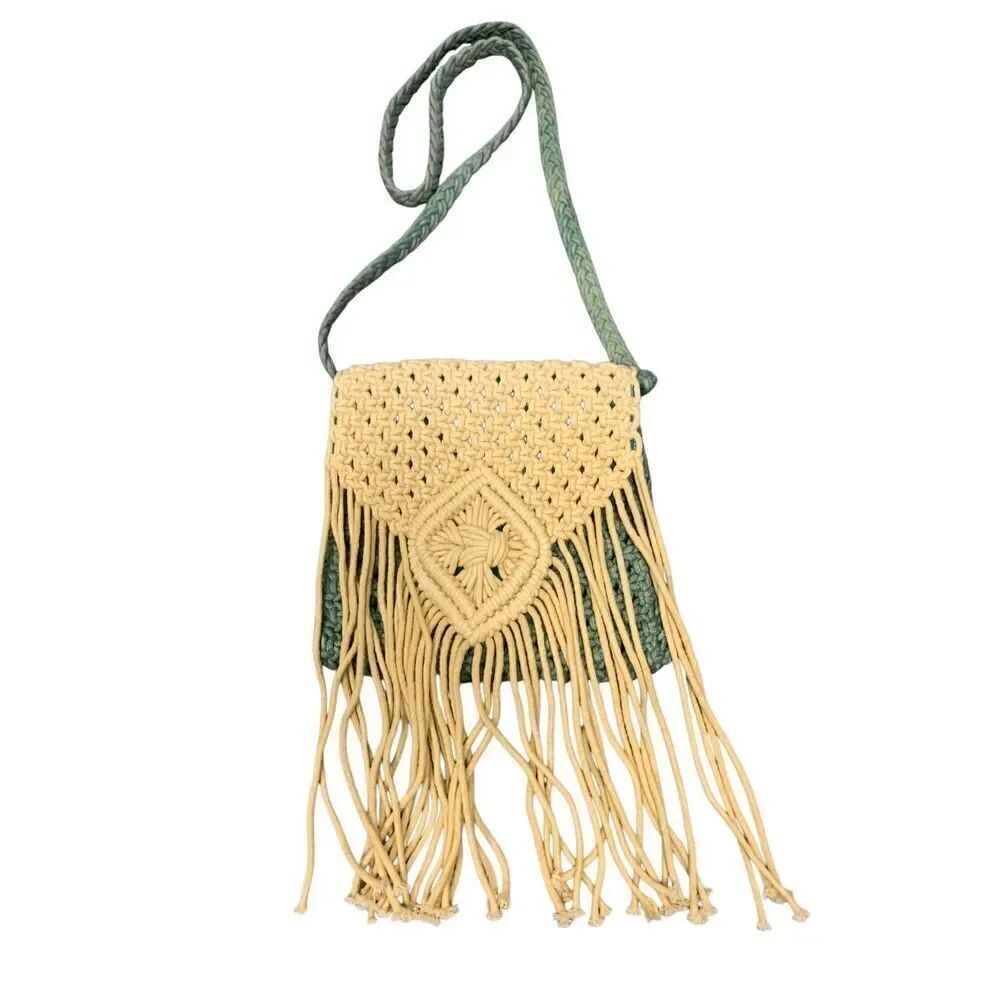 Vintage Crochet Crossbody Bag